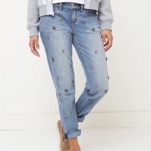 Tommy Bahama Boyfriend Rhinestone Vintage Wash Jeans
